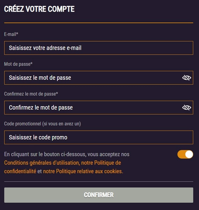 Inscription et connexion
